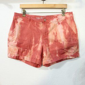 Upcycled Bleach Dye Size 14 Shorts